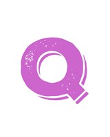 Q in Pink Fine Art Print