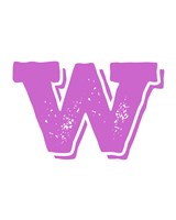 W in Pink Fine Art Print