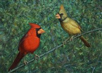 Cardinal Couple Fine Art Print