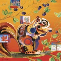 Squirreling Away Framed Print