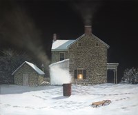 Sledding Party Fine Art Print