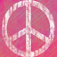 Pink Peace Framed Print