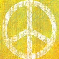 Yellow Peace Framed Print