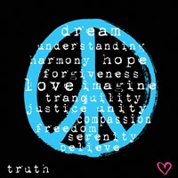Peace Words Fine Art Print