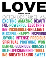Love Definition Fine Art Print