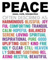 Peace Definition Fine Art Print