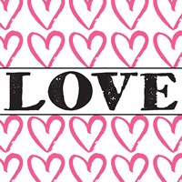 Love - Pink Sharpie Fine Art Print