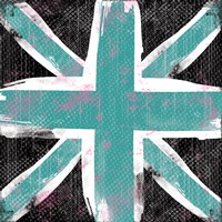 Union Jack Blue and Black Fine Art Print