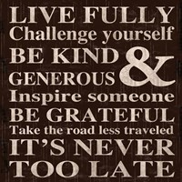 Live Fully 11 Fine Art Print