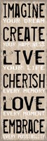 Imagine Create Live 1 Fine Art Print