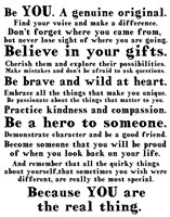 Be Genuine 2 Fine Art Print