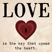 Love is the Key Fine Art Print