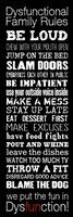 Dysfunctional Family Rules 2 Fine Art Print