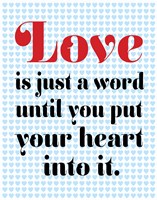 Love is Just A Word 2 Fine Art Print