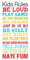 Kids Rules Fine Art Print