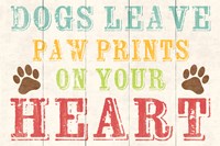 Dogs Leave Paw Prints 1 Fine Art Print