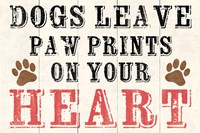 Dogs Leave Paw Prints 2 Fine Art Print