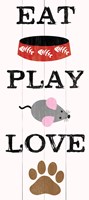 Eat Play Love - Cat 1 Fine Art Print