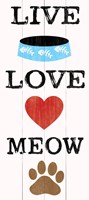 Live Love Meow Fine Art Print