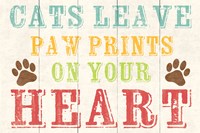 Cats Leave Paw Prints 1 Fine Art Print
