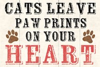 Cats Leave Paw Prints 2 Fine Art Print