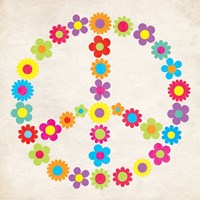 Peace Floral Fine Art Print