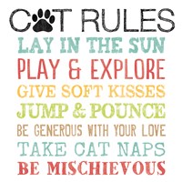 Cat Rules Fine Art Print