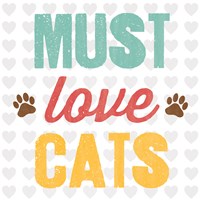 Must Love Cats Framed Print