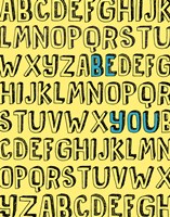 Be You Alphabet Fine Art Print