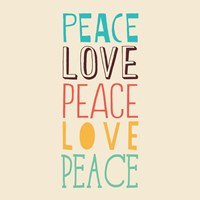 Peace Love 3 Fine Art Print