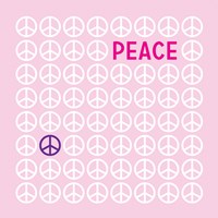 Peace Pink Framed Print