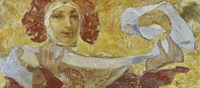 Woman with Scarf by Alphonse Mucha - various sizes