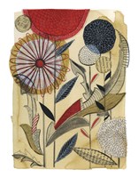 Zinnias and Dandelions Fine Art Print