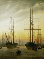 Ships in the Harbour, 1774-1840 Fine Art Print