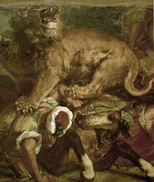 The Lion Hunt Fine Art Print