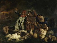 Dante and Virgil in Hell (Dante's Boat) 1822 Fine Art Print