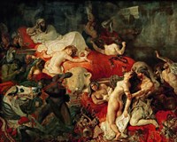 The Death of Sardanapalus, 1827 Fine Art Print