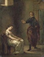 Hamlet and Ophelia by Eugene Delacroix - various sizes