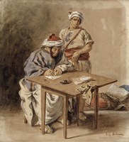 Moroccan Public Scribe Fine Art Print