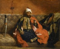 Turk, Smoking on a Divan Fine Art Print