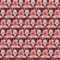 Love A Bull Pattern 1 Fine Art Print