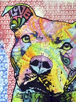 Thoughtful Pit Bull This Years Love 2013 Part 1 Fine Art Print
