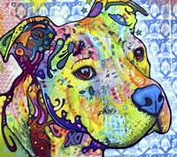 Thoughtful Pit Bull This Years Love 2013 Part 2 Fine Art Print