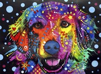 Golden Retriever (on black) Fine Art Print