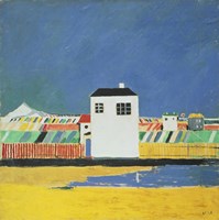 Landscape with White House Fine Art Print