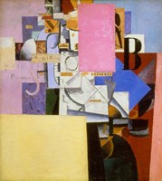 Woman at Postercolumn Fine Art Print