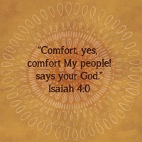 Jacobean Medallion Scripture III Fine Art Print