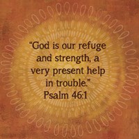 Jacobean Medallion Scripture IV Fine Art Print