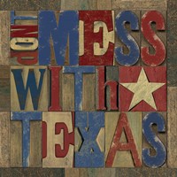 Texas Printer Block I Fine Art Print