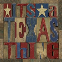 Texas Printer Block III Fine Art Print
